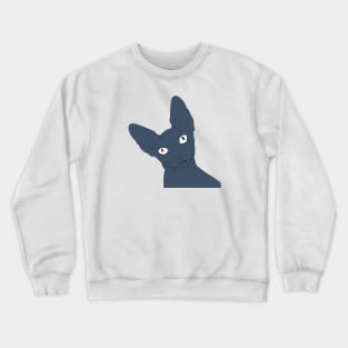 Black Sphynx Cat Crewneck Sweatshirt